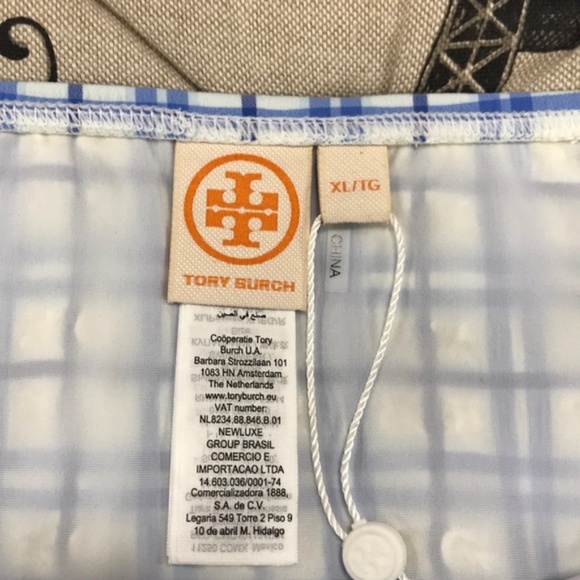 Tory Burch Plaid Hipster Bikini Bottoms - Picture 5 of 10